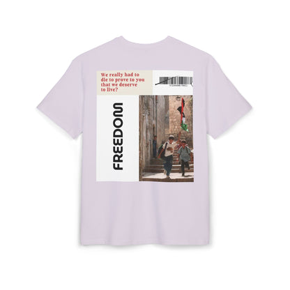 Palestine Freedom Unisex Heavy Oversize T-Shirt