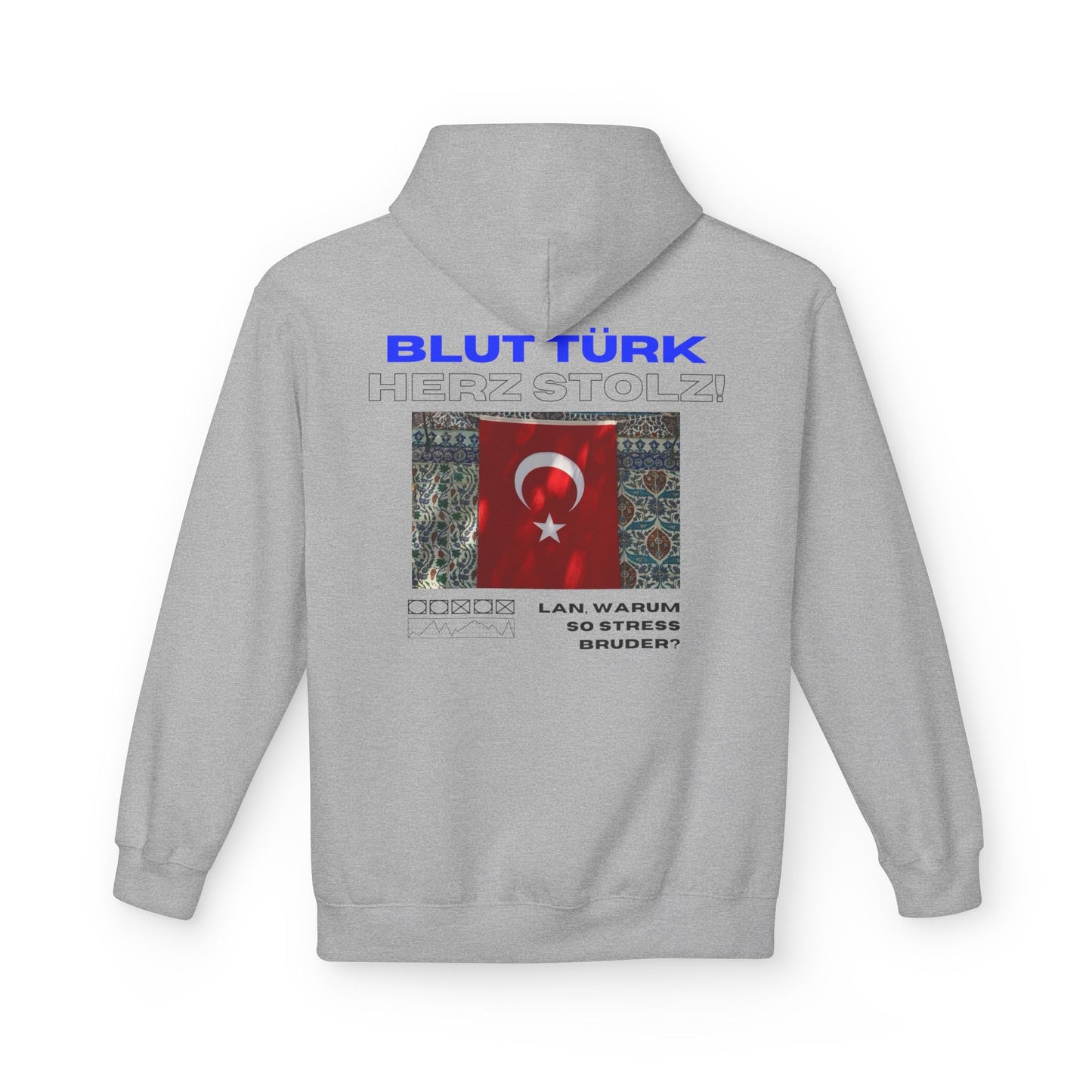 Blut Türk Unisex Midweight Fleece Hoodie